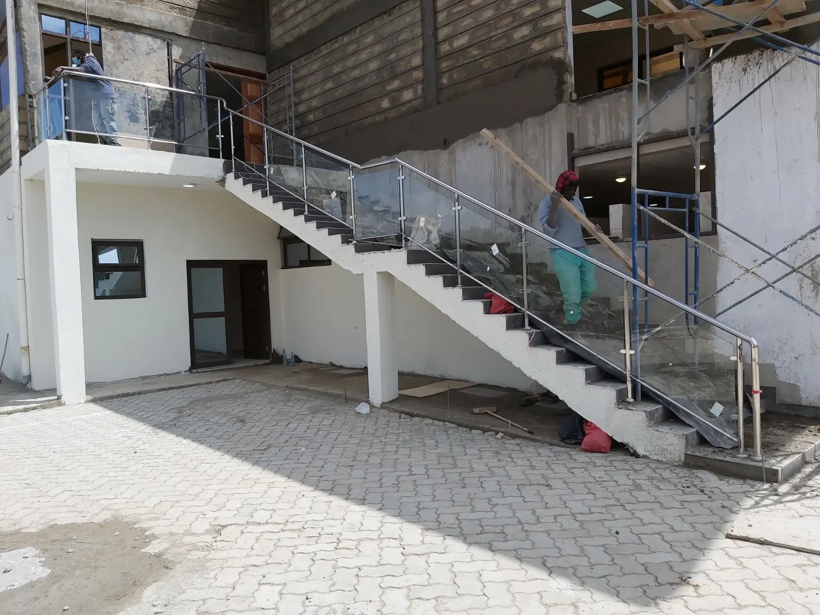 Stainless steel and glass handrails project by Wits Concepts